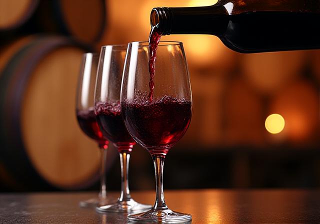 Abbinamento vini e bicchieri di cristallo